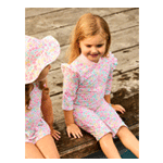 Pink Ditsy Floral UV Sunsafe Suit - Jojo Maman Bebe