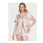 Pink Iconic Stripe Satin Short Pyjamas Set - Victorias Secret