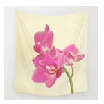 Pink Orchid Wall Tapestry | Society6.com