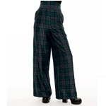 Black Plaid High Waist Pants | Unique-vintage.com