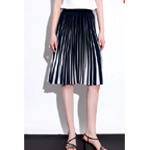 Pleated Striped Midi Skirt | Asobio.com