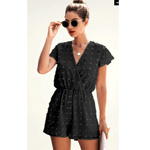Polka Dot Romper Jumpsuit : Angashion