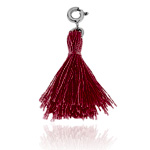 Pompom Charms Silver White - Histoiredor.com
