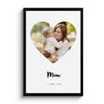 Poster With Frame Heart : Lieblingsfoto