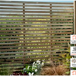 Pressure Treated Contemporary Slatted Fence | Buyfencingdirect.co.uk