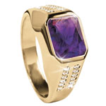 Purple Mens Ring , Timepieces USA