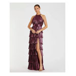 Purple Metallic Halter - Mac Duggal