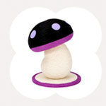 Purple Poison Mushroom Cat Scratcher - HappyAndPolly