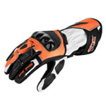 Race Line Orange Gloves - Biker Zone