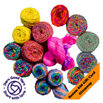 Recycled Sari Silk Yarn Bundle : Darn Good Yarn