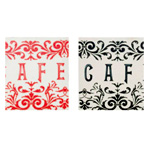 Red And Black Assorted Cafe Canvas Print - Orsina