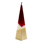 Red & Gold Pyramid Candle | That HomeS hop