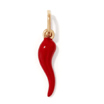 Red Enamel Cornicello Pendant - Bevilles