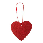 Red Glitter Heart Hangtag : Wildflower Cases