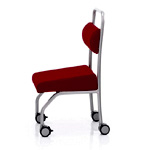 Red Low Seating Chair | Posturite.co.uk