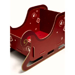 Red Present Sleigh Gift - Matalan