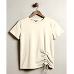 Regular Fit Ruched T-Shirt : Enorsia