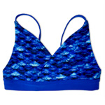 Girls Arctic Blue Reversible Bikini Top - Fin Fun