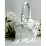Ribbon Flower Basket : WeddingCollectibles