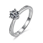 Ribbon Moissanite Engagement Ring : Voogmechic