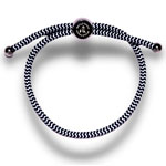 Rope Bracelet Blue & White Zigzag | Swole Panda