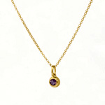 Round Birthstone Necklace - Deandavidson.ca