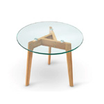 Round Glass Side Table - The Oak Bed Store