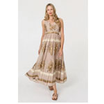 Ruched Sleeveless Maxi : Izabel.com