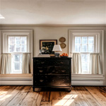 Sally Linen Blend Custom Cafe Curtain | Thehues.com