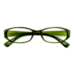 Sander Oval Green Glasses : Sllac