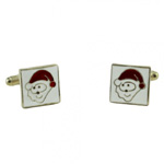Santa Claus Christmas Cufflinks - Tiesplanet.com