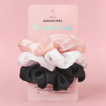 Satin Scrunchies Set of 3 : Sleeke Hair