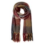 Scarf With Fringes And Checkered - Stefanel