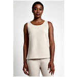 Stretch Deco Crepe Scoop Neck Tank | Mingwang.com