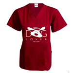 Scrub Top Dog Lover : DogIsGood
