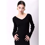 Serena Midi Dress Black : Molare