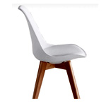 Set Of 4 White Dining Chairs | Bricobravo.com