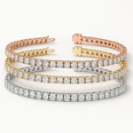 Set Of Three 6ctw Created Moissanite Tennis : Vossagin.com