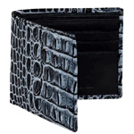 Shadow Mock Croc Leather Wallet - Rogerximenez.com