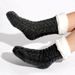 Sherpa Cable Socks : Splendid