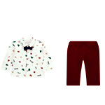 White Red Shirt And Pants Set - Guess