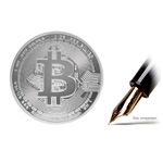 Silver Bitcoin Round | Kitco.com