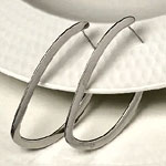 Silver Lace Ball Earings : Shinningu