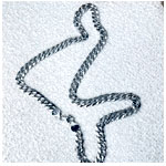 Silver Long Necklace - Shinningu