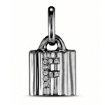 Silver-Plated Padlock Charm - UnoDe50