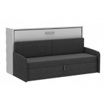 Single Cabinet Bed With Bench Anthracite , Bedkastenkopen.nl