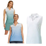 Sleeveless Stripe Golf Polo - Just Golf Stuff