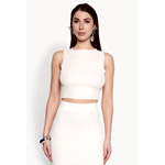 Sleeveless Textured Knit Crop Top | Rainbowshops.com