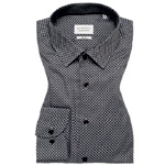 Slim Fit Hemd Silber : Eterna