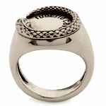 Snake Ring With Logo : RobertoCavalli